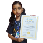 Royal Orchid student awarded certification of Appreciation